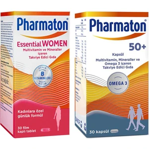 Essential Women 30 Kapsül + Pharmaton 50 Plus 30 Kapsül