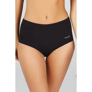 Kadın Penye Likra Yüksek Bel Basic Maxi Külot 4 Lü Siyah 38-48