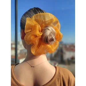121Y - Dev Boy Oversize Organze Scrunchie Saç Lastiği