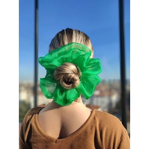 121Y - Dev Boy Oversize Organze Scrunchie Saç Lastiği