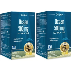 Ocean Saf Omega 3 Balık Yağı 500 Mg 60 Kapsül X2 Adet
