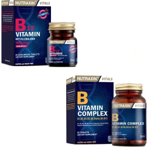 B12 Vitamini 1000 Mcg 60 Dilaltı Tableti +B1, B2, B3, B5, B6, B12 Içeren B Vitamin Complex 60 Tablet