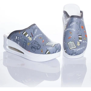 Kadın Gri Kahve Temalı Ortopedi Airmax Sabo Terlik Hemşire Terliği Medikal Sabo Terlik Hastane Terliği Sekreter Terliği