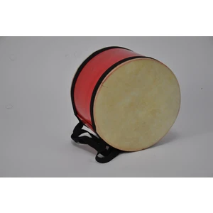 Sultan Kırmızı Naturel Derili Çocuk Davulu Orta (25CM.)