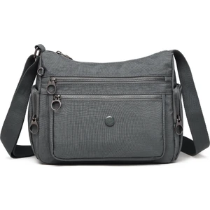 Smart Bags Özel Krinkıl Kumaş Çapraz Çanta Koyu Yeşil 1115
