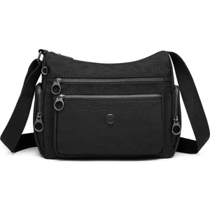 Smart Bags Özel Krinkıl Kumaş Çapraz Çanta Siyah 1115