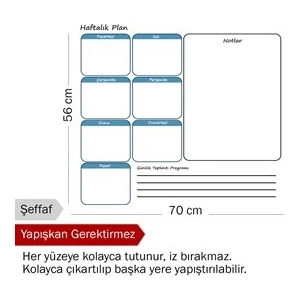 Pi Papers Haftalık Planlayıcı - Not, Belge, Fotoğraf Tutucu Özellikli Akıllı Kağıt, Sihirli İnovatif Pano