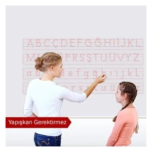 Pi Papers Abc Harfli Kılavuz - Yapışkansız Tutunan, Yeri Değiştirilebilir, Statik Tutunan Pratik Akıllı Kağıt