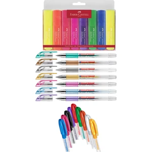 Faber Castell - Edding - Pensan 24 Renk Fosforlu Kalem Seti + Inn Boyanabilir Kalemlik Hediyeli