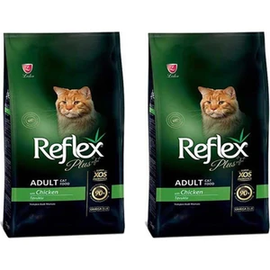 Plus Tavuklu Yetişkin Kedi Maması 1,5 kg 2'li Set