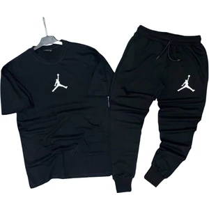 Amor Man Bol Kesim Oversize Dijital Baskılı Pamuk Ter Tutmayan Kısa Kollu Yazlık Yeni Tarz Outdoor Erkek Eşofman Takımı