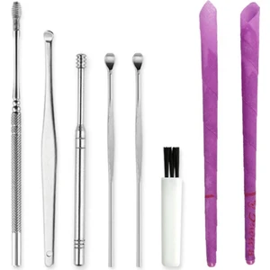 2li Kulak Balmumu Kir Buşon Temizleyici  + 6 Parça Kulak Bakım Seti