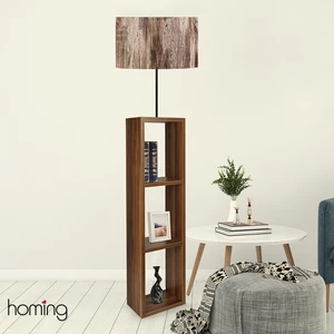Dekoratif Raflı Lambader / Mdf