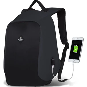 My Valice Smart Bag Secret USB Şarj Girişli Akıllı Sırt Çantası Füme