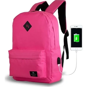My Valice Smart Bag Specta USB Şarj Girişli Akıllı Sırt Çantası Pembe