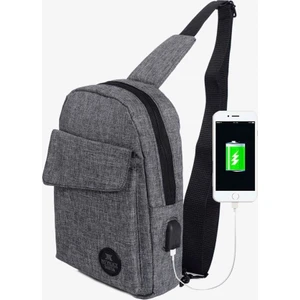 My Valice Smart Bag Usb'li Çapraz Göğüs Çantası 1505 Gri