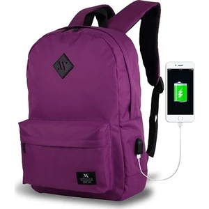 My Valice Smart Bag Specta USB Şarj Girişli Akıllı Sırt Çantası Mürdüm