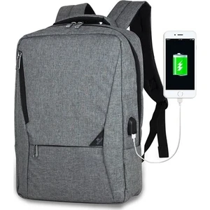 My Valice Smart Bag Active USB Şarj Girişli Slim Notebook Sırt Çantası Gri