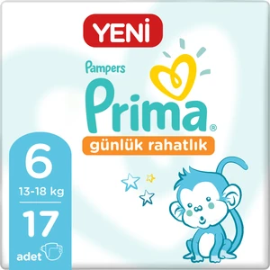 Bebek Bezi Günlük Rahatlık 6 Beden 17 Adet Tekli Paket
