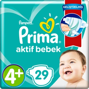 Bebek Bezi Aktif Bebek 4+ Beden 29 Adet Standard Paket