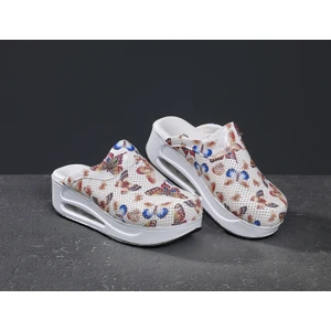 Kadın Kelebek Temalı Ortopedi Air Max Sabo Terlik Kelebekli Hemşire Terliği Doktor Terliği Medikal Sabo Terlik Hastane Terliği