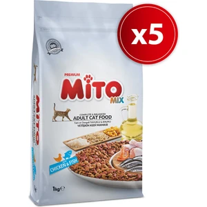 Mix Yetişkin Kedi Maması 1 kg x 5 Adet