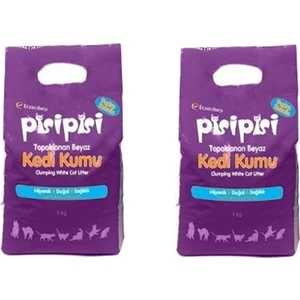 Pisipisi Ince Taneli Kedi Kumu 10 kg (12 Lt) x 2 Adet