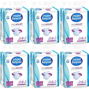 Mavi Beyaz Ped Emici Külot Hasta Bezi Large Büyük 180 Adet (6pk*30)