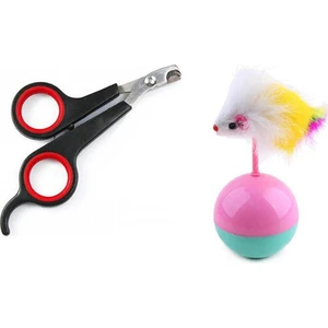 Evcil Hayvan Tırnak Makası ve Devrilmez Hacı Yatmaz Kedi Oyuncağı