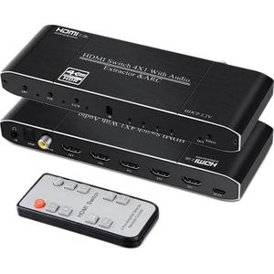TSS0401B HDMI 2.0b 4x1 Audio Extractor&arc Switch