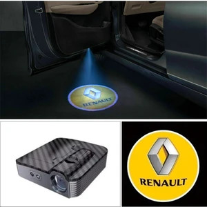 Renault Kapı Altı Logo Karbon