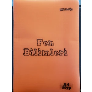 My Note Kareli Fen Bilimleri Defteri Kahverengi 80 Yaprak