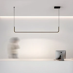 Modern LED Avize Owal Sarkıt Avize 3000K Siyah