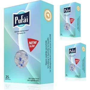 75 adet Slim ve Super Slim Sigara Filtresi, Sigara Ağızlığı,3 Turkuaz Kutu