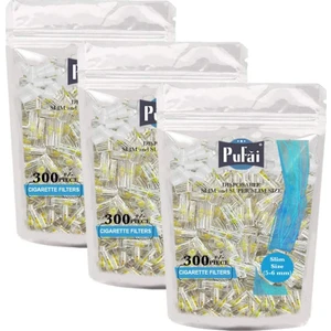 Süper Slim Sigara Filtresi Tar Süzen 5Mm 6Mm Uyumlu Ağızlık 900 Adet 3 Paket
