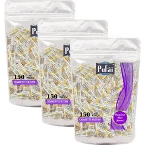 Sigara Filtresi Tar Süzen 8 Mm Normal Boy Ağızlık 450 Adet 3 Paket