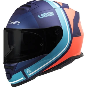 Ls2 Storm Slant Mat Mavi-Turuncu Kask 2 Cam