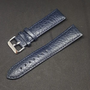 Atasaat 24MM Lacivert Rolax Bombeli Deri Saat Kayışı Kordonu 24X22