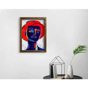 Bk Gift Doğal Masif Ahşap Çerçeveli Tablo-27