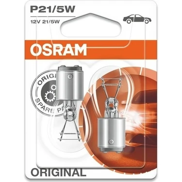 Osram P21/5W Yeni Nesil Ampül 12V 21/5W Çiftli (Çift