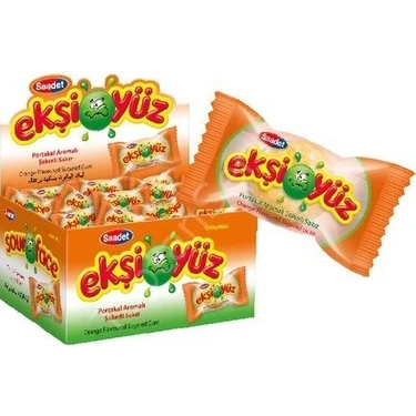 sak商品です。 Saadet Ekşiyüz Portakal Aromalı Şekerli Sakız 100'LÜ Fiyatı