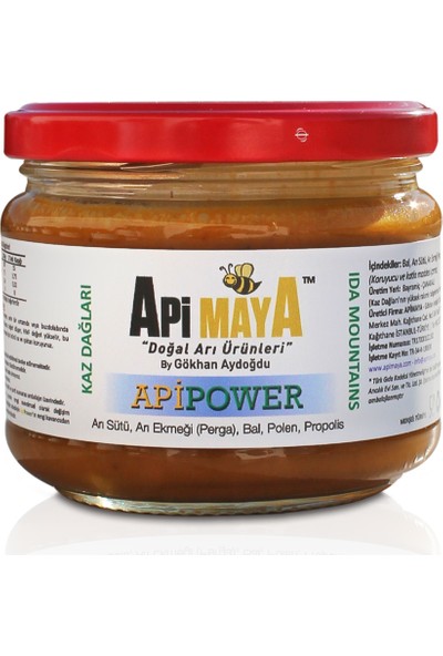 ApiPower 325 gr; Ham Bal, Propolis, Taze Polen, Arı Sütü, Arı Ekmeği - Perga