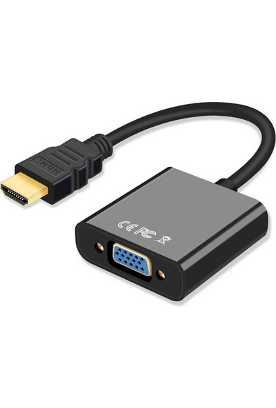 Wozlo HDMI To VGA Kablo Çevirici Dönüştürücü Görüntü Aktarıcı