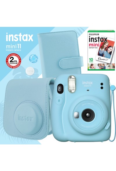 Fujifilm Instax Mini 11 Mavi Fotoğraf Makinesi Seti 2
