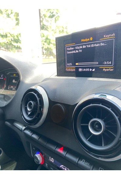 3 Boyutlu Dükkan Audi A3 Telefon Tutucu 2012 Model ve Sonrası Piano Black