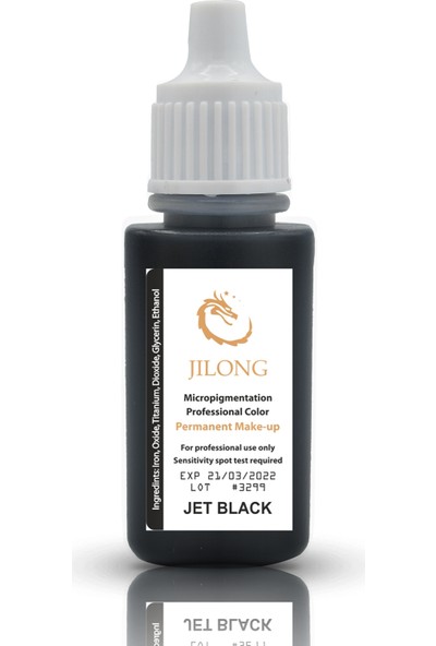 Jilong Kalıcı Makyaj Pigmenti Jet Black 25 ml