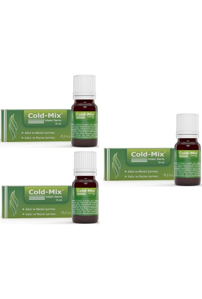 Cold-Mix Inhaler Damla 10 ml X3 Adet