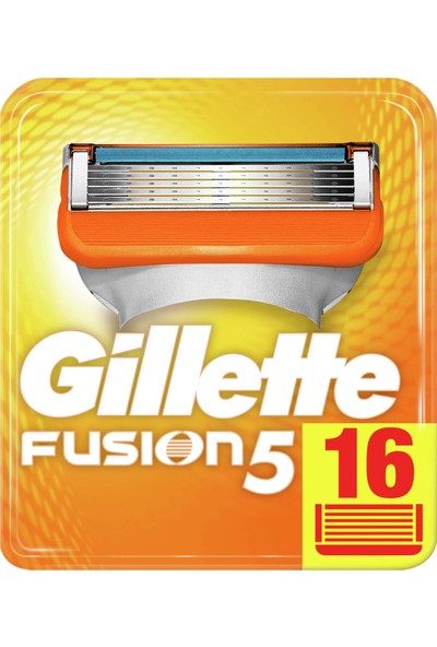 Gillette Fusion 16'lı Yedek Tıraş Bıçağı Karton Paket