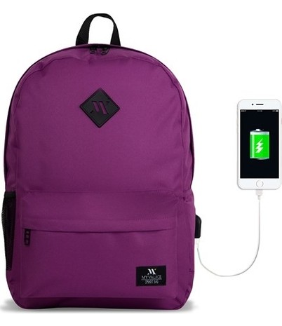 My Valice Smart Bag Specta USB Şarj Girişli Akıllı Sırt Çantası Siyah görsel 7