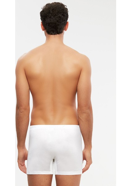 Erkek Lüks Merserize Elite Boxer Beyaz %100 Merserize S-3xl fiyatları
